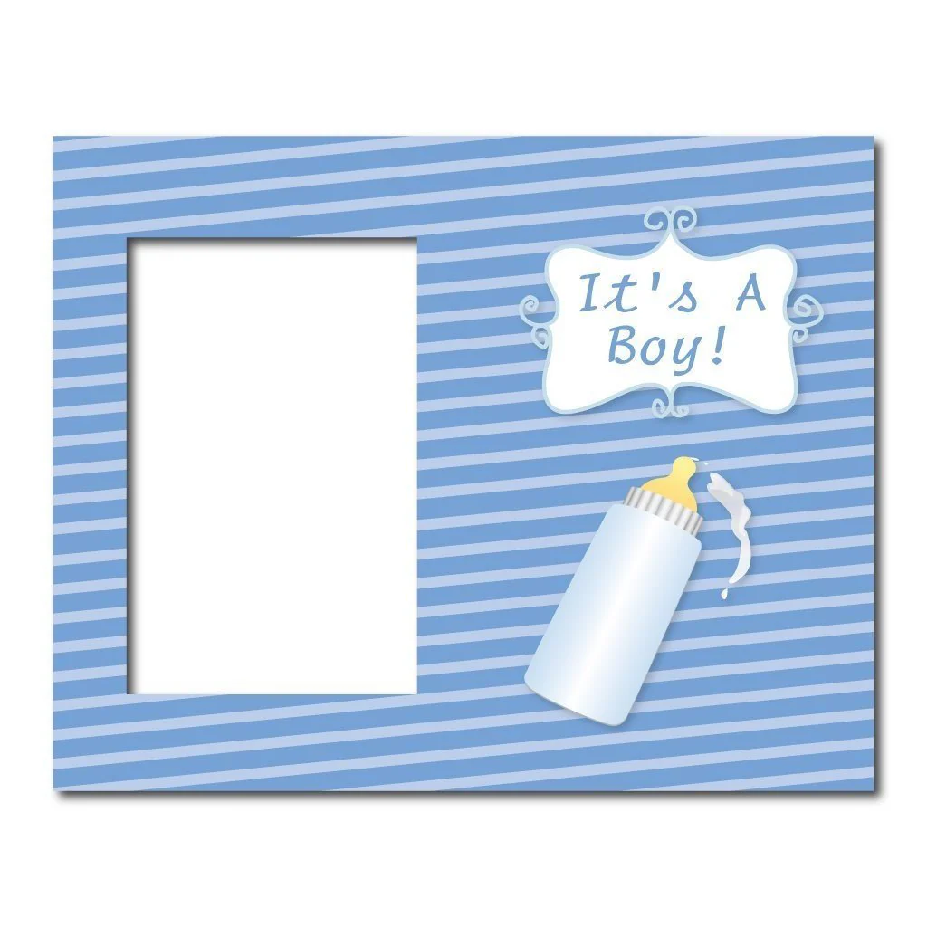It's a Boy! Baby Bottle Picture Frame #2 - Image 2