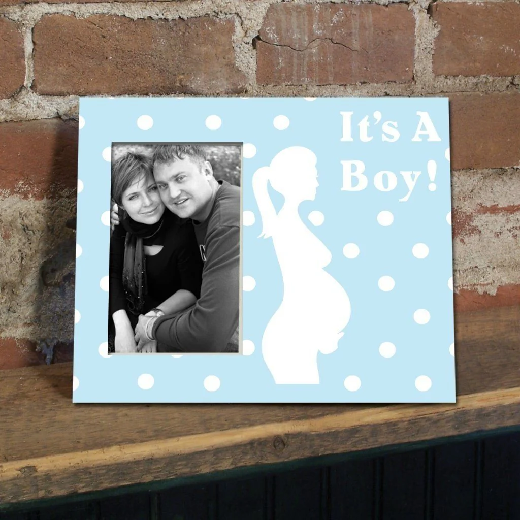 It's a Boy! Pregnant Mother Picture Frame #3