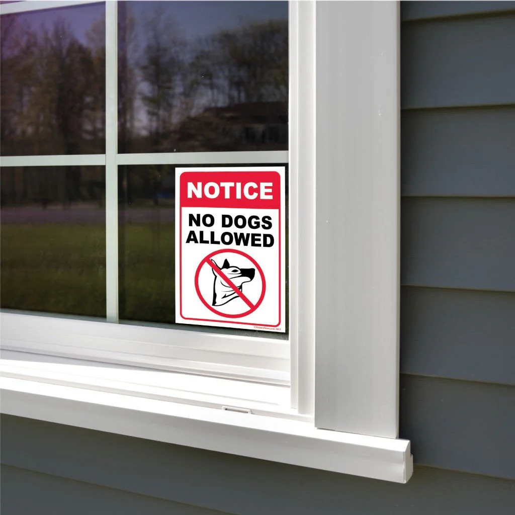 No Dogs Allowed Sign or Sticker - Image 6