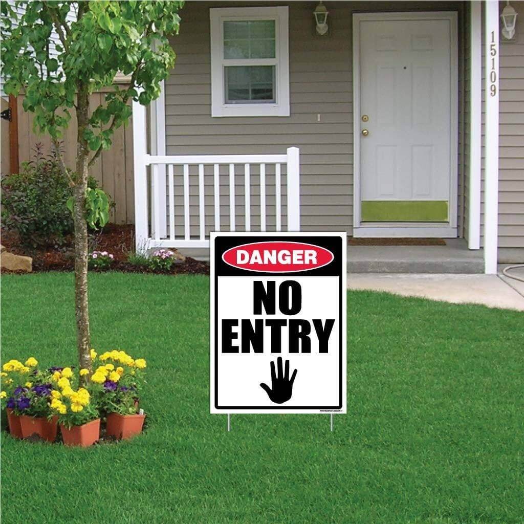 No Entry Notice Sign or Sticker - Image 11