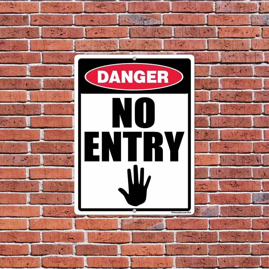 No Entry Notice Sign or Sticker - Image 12