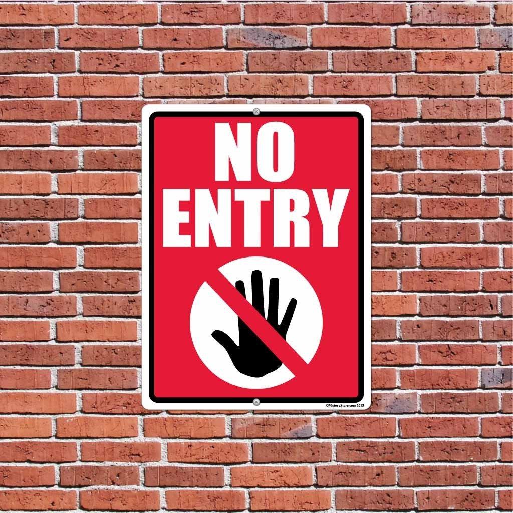 No Entry Notice Sign or Sticker - Image 7