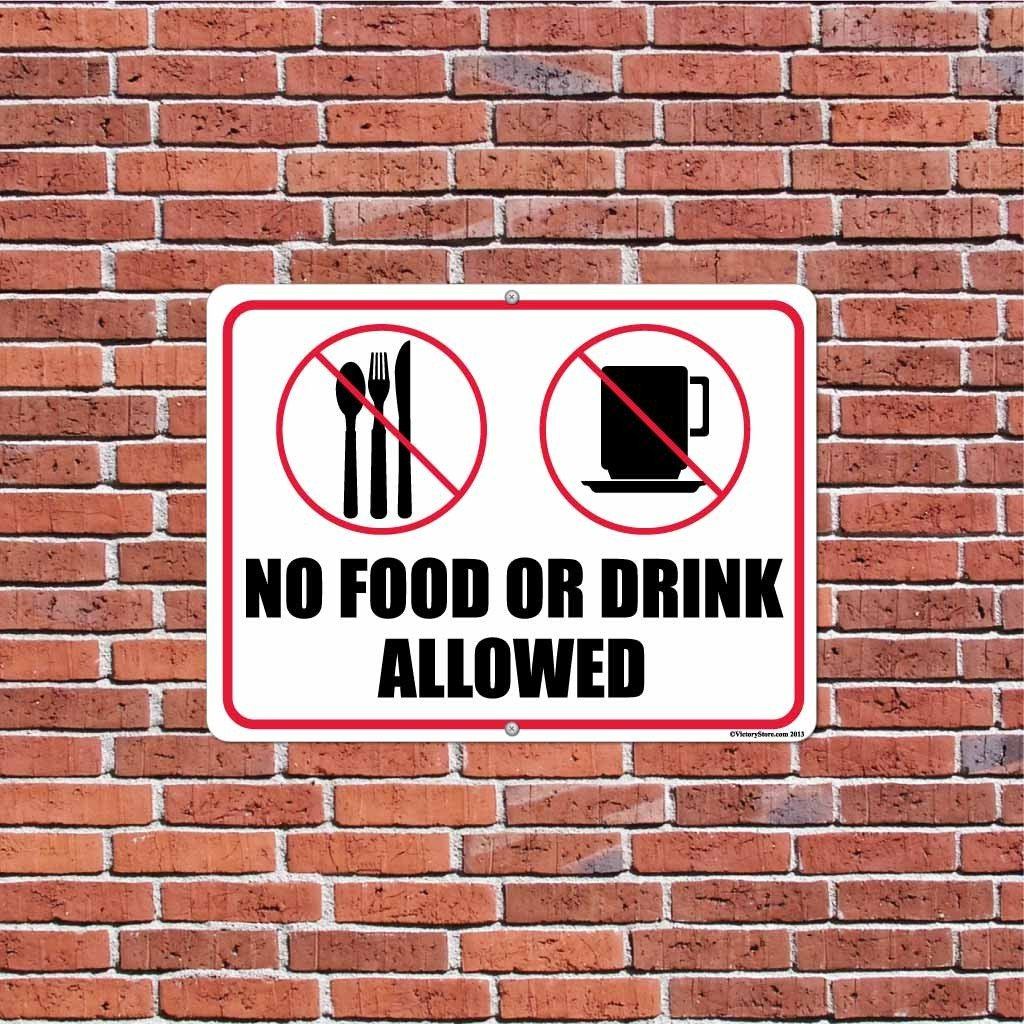 No Food or Drink Sign or Sticker