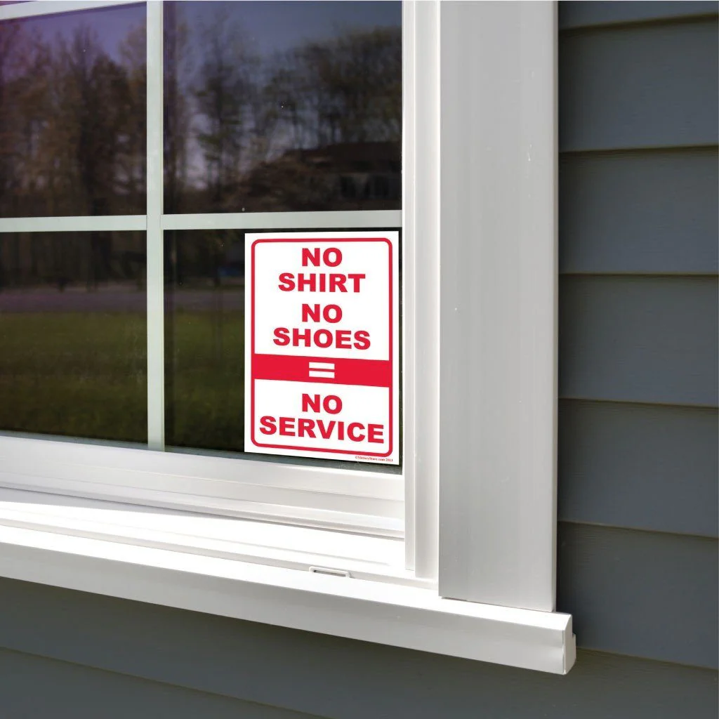 No Shirt, No Shoes, No Service Signage - Image 9