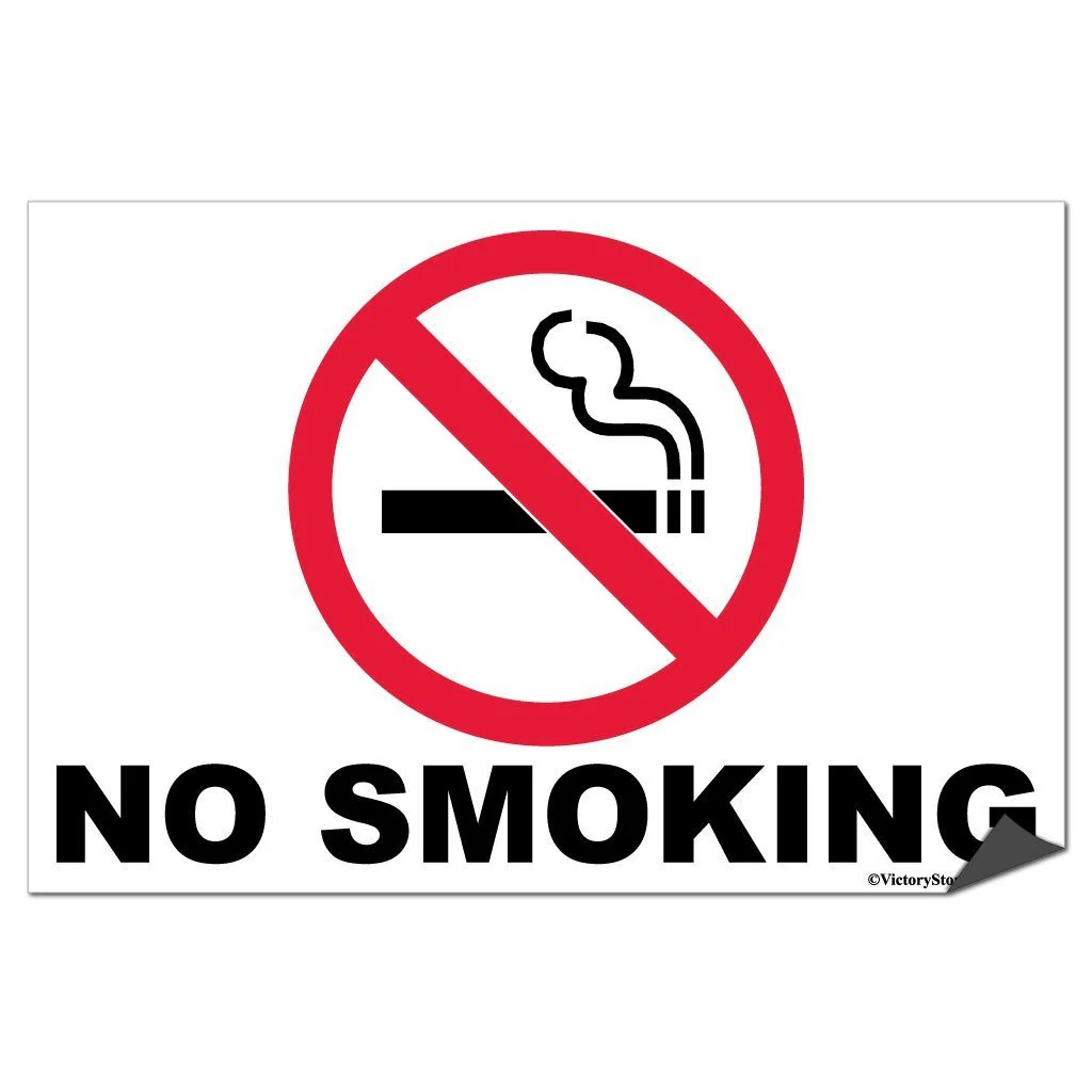 No Smoking Sign or Sticker - Image 6
