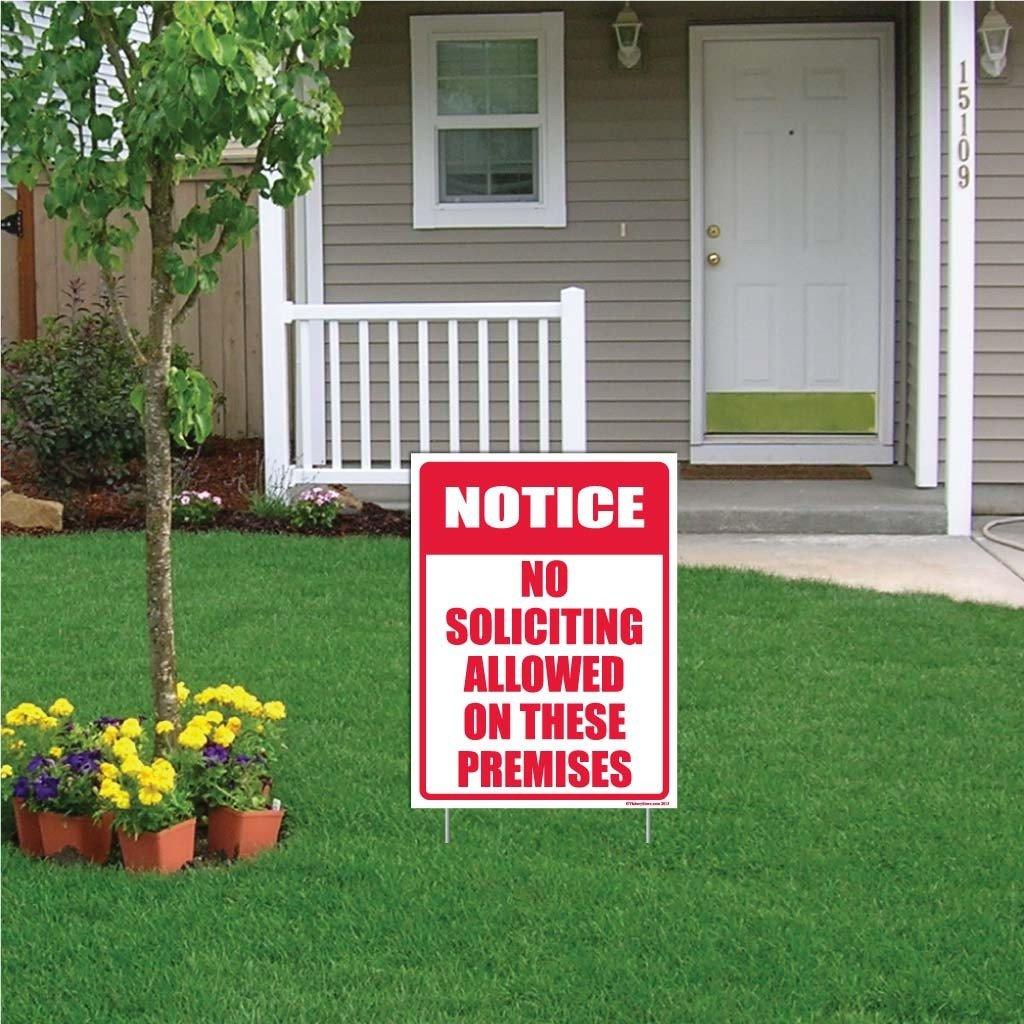 No Soliciting Allowed on These Premises Sign or Sticker