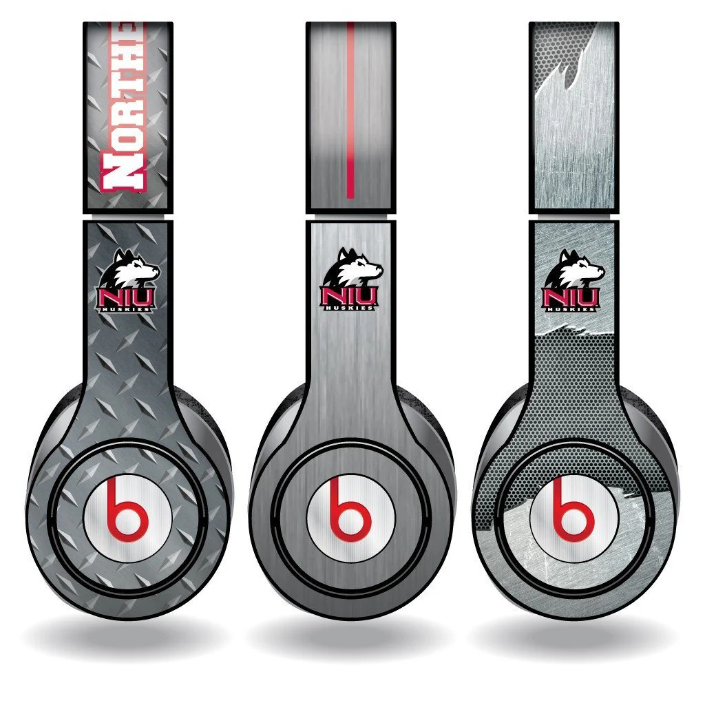 Northern Illinois University Metal Skins for Beats Solo HD Headphone