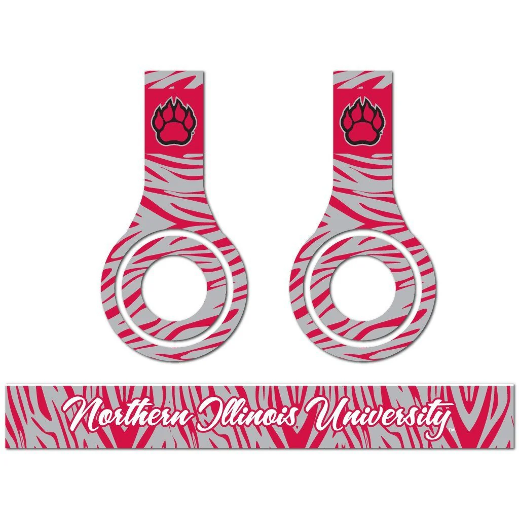 Northern Illinois University Animal Print Skins for Beats Solo HD Headphone - Image 2