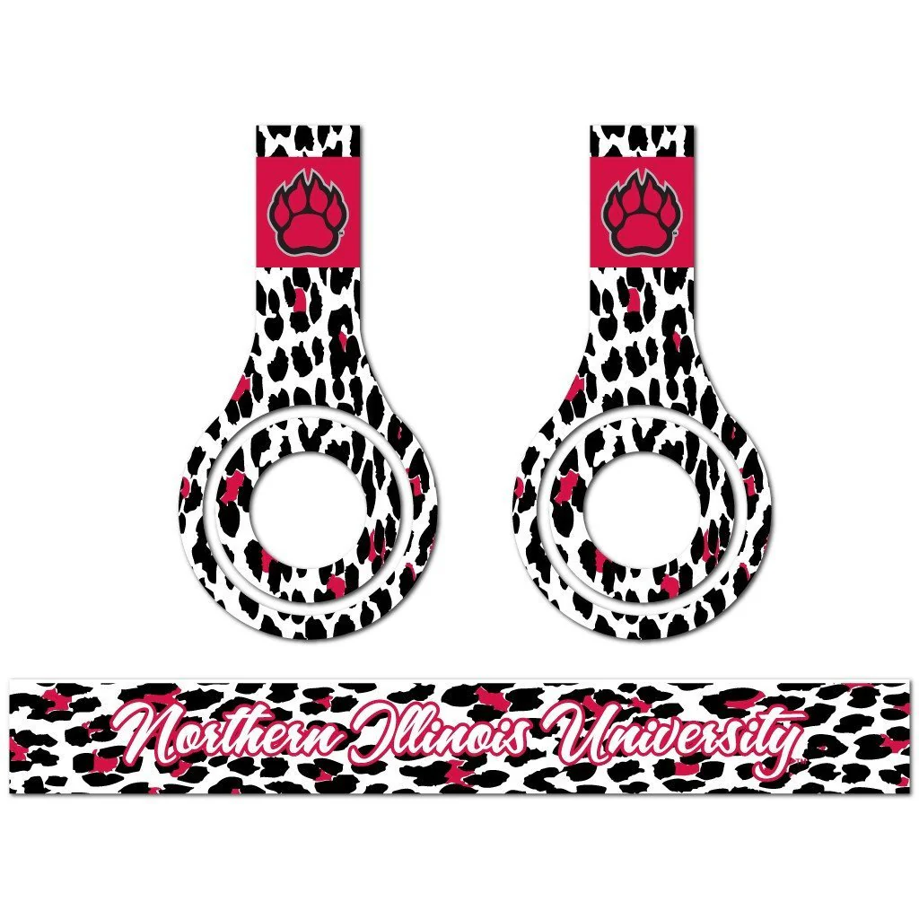 Northern Illinois University Animal Print Skins for Beats Solo HD Headphone - Image 3