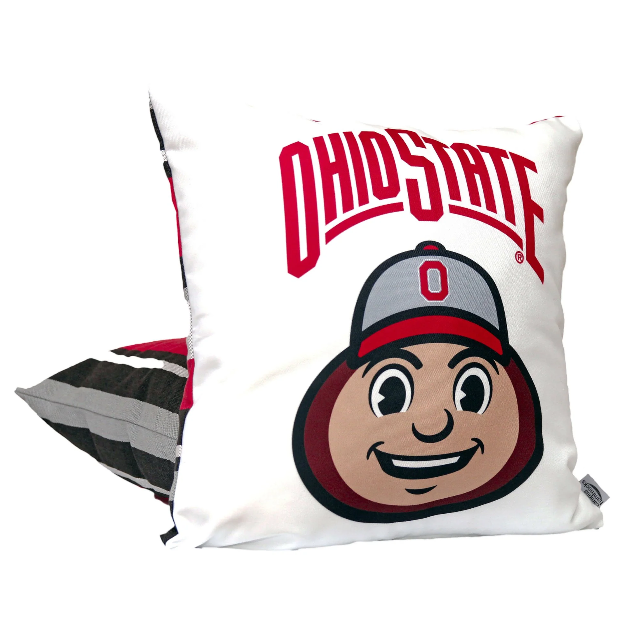Ohio State Buckeyes Brutus Mascot Pillow Cover - Image 3