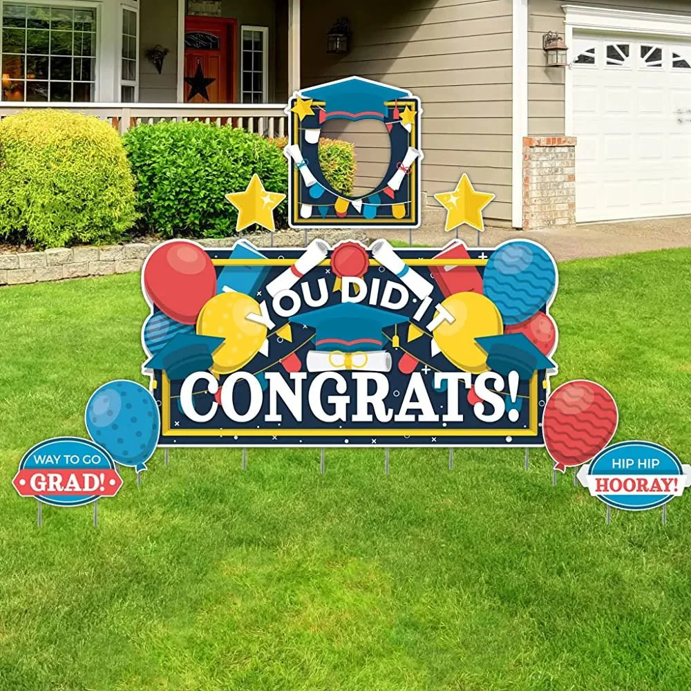 Oversized Graduation Yard Card | Congrats You Did It!