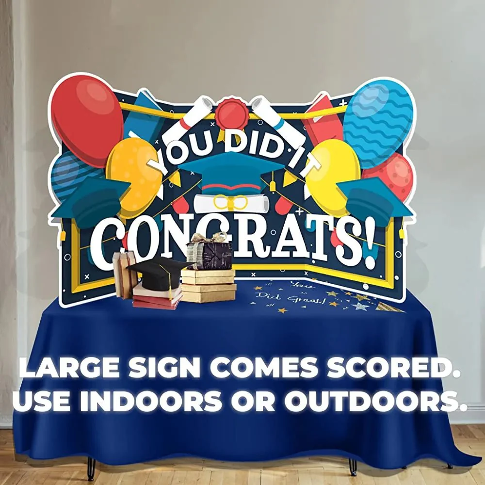 Oversized Graduation Yard Card | Congrats You Did It! - Image 3