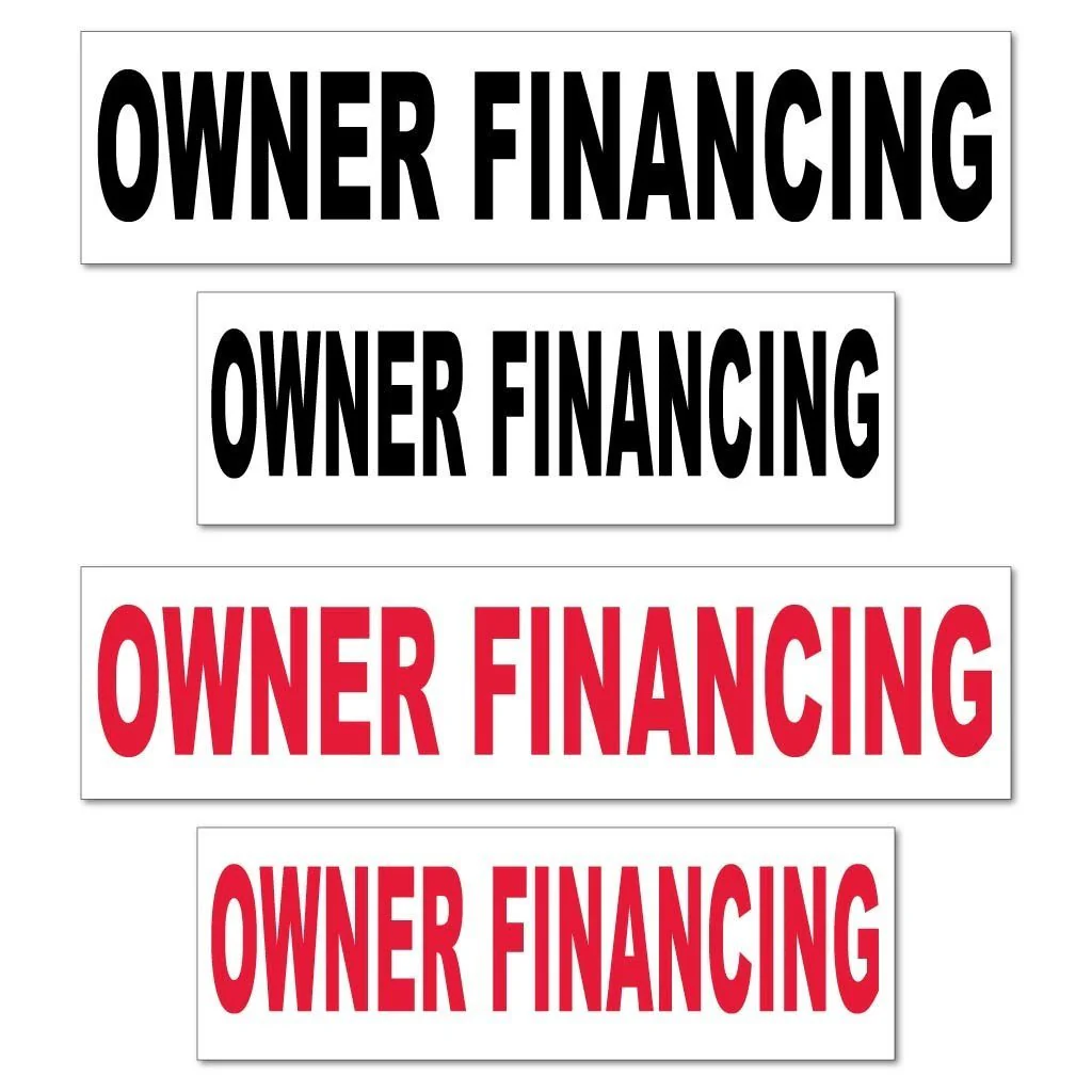 Owner Financing Real Estate Yard Sign Rider Set - Image 3