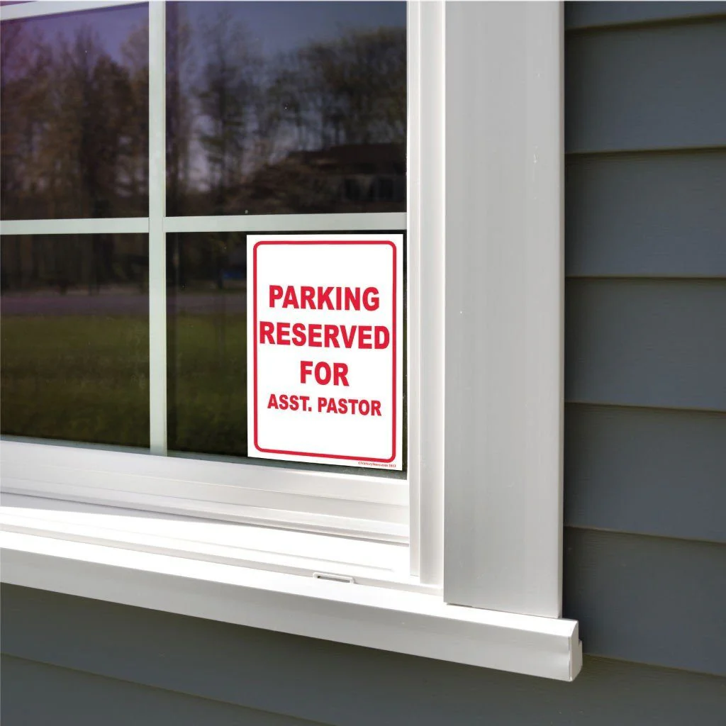 Parking Reserved for Asst. Pastor Sign or Sticker - Image 6