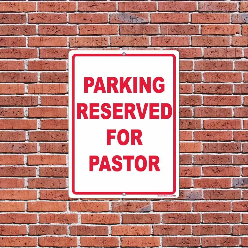 Parking Reserved for Pastor Sign or Sticker