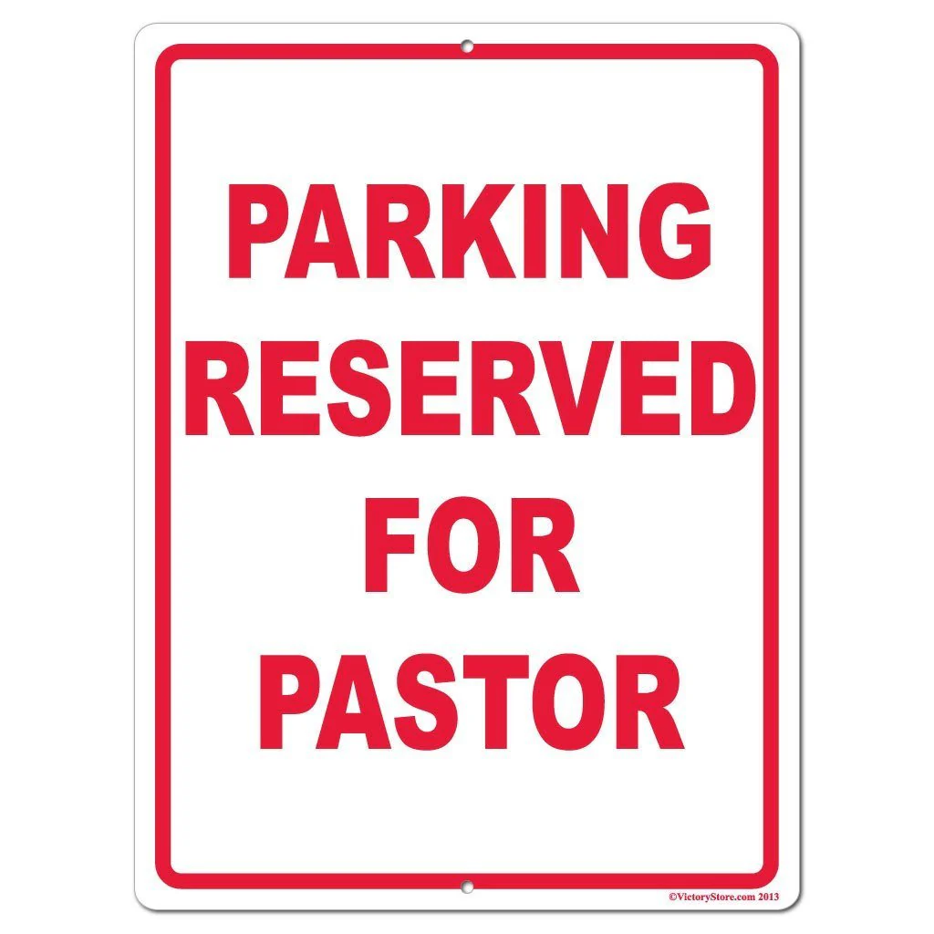 Parking Reserved for Pastor Sign or Sticker - Image 4