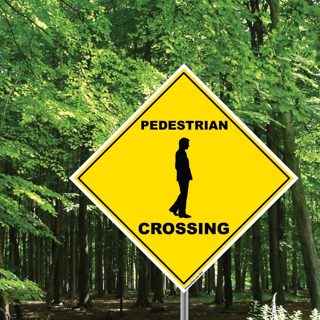 Pedestrian Crossing Sign or Sticker