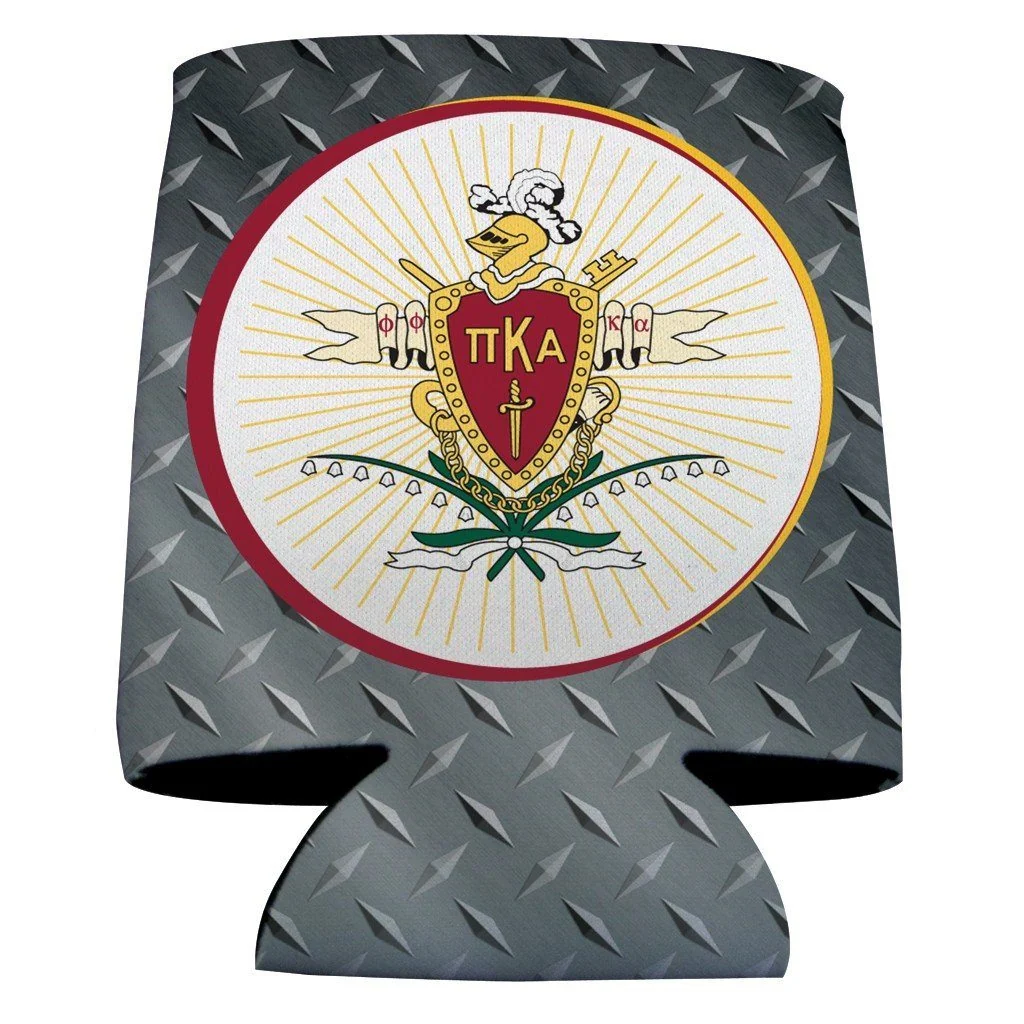Pi Kappa Alpha Steel Plate Can Cooler Set