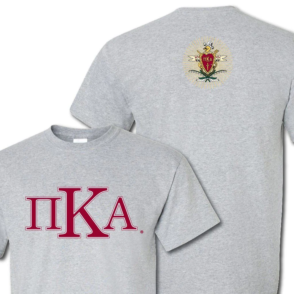 Pi Kappa Alpha Greek Letters Standard T-Shirt - Image 2