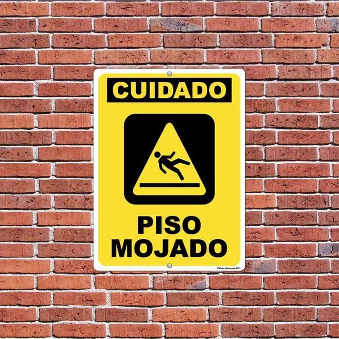 Piso Mojado Cuidado (Caution Wet Floor) Sign or Sticker - Image 2