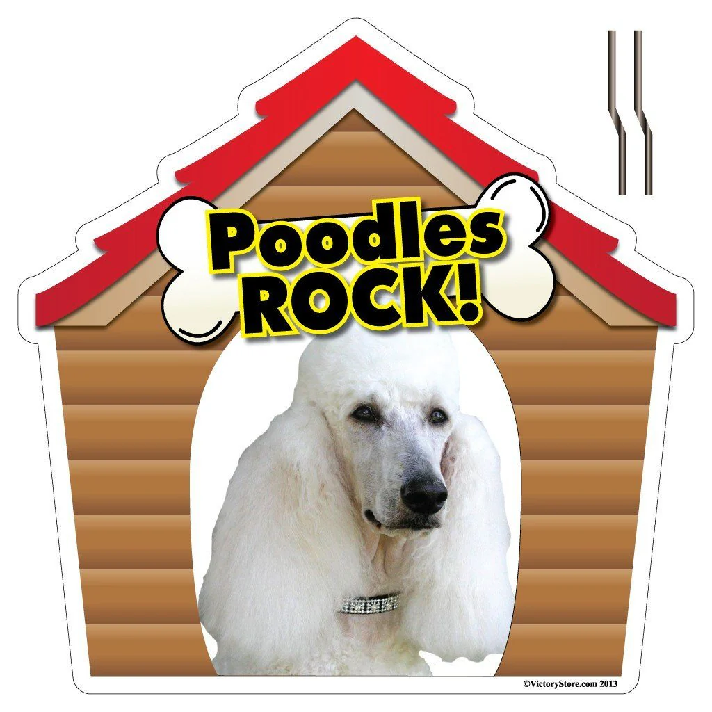Poodles Rock! Dog Yard Sign - Image 2