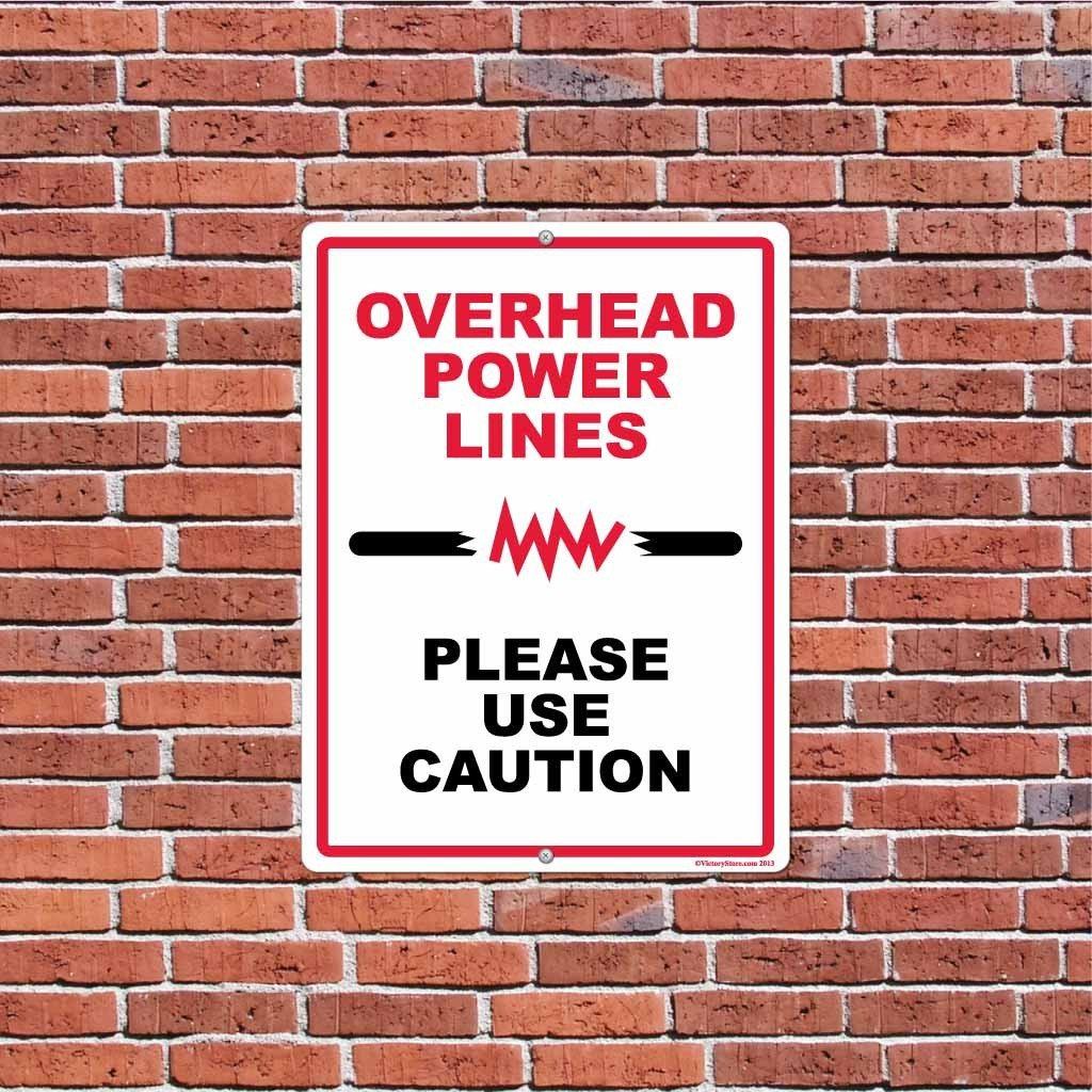 Power Lines Overhead Warning Sign or Sticker - Image 10