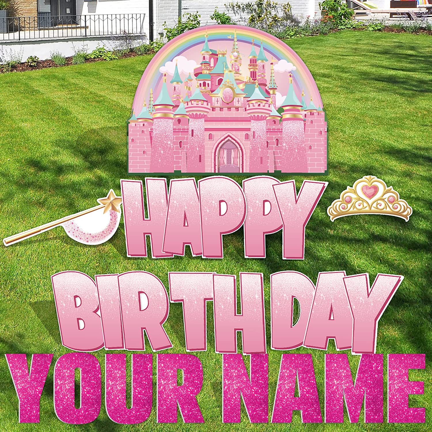 Princess Birthday Yard Signs Quick Set - Image 6