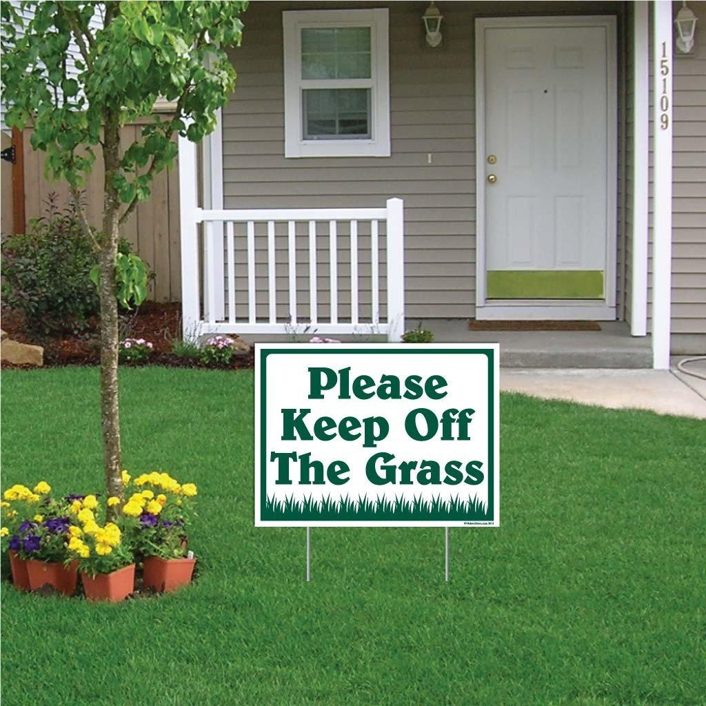 Please Stay off the Grass Sign or Sticker - Image 12