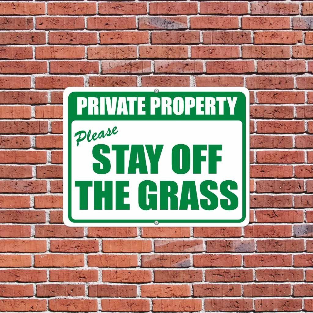 Please Stay off the Grass Sign or Sticker - Image 4