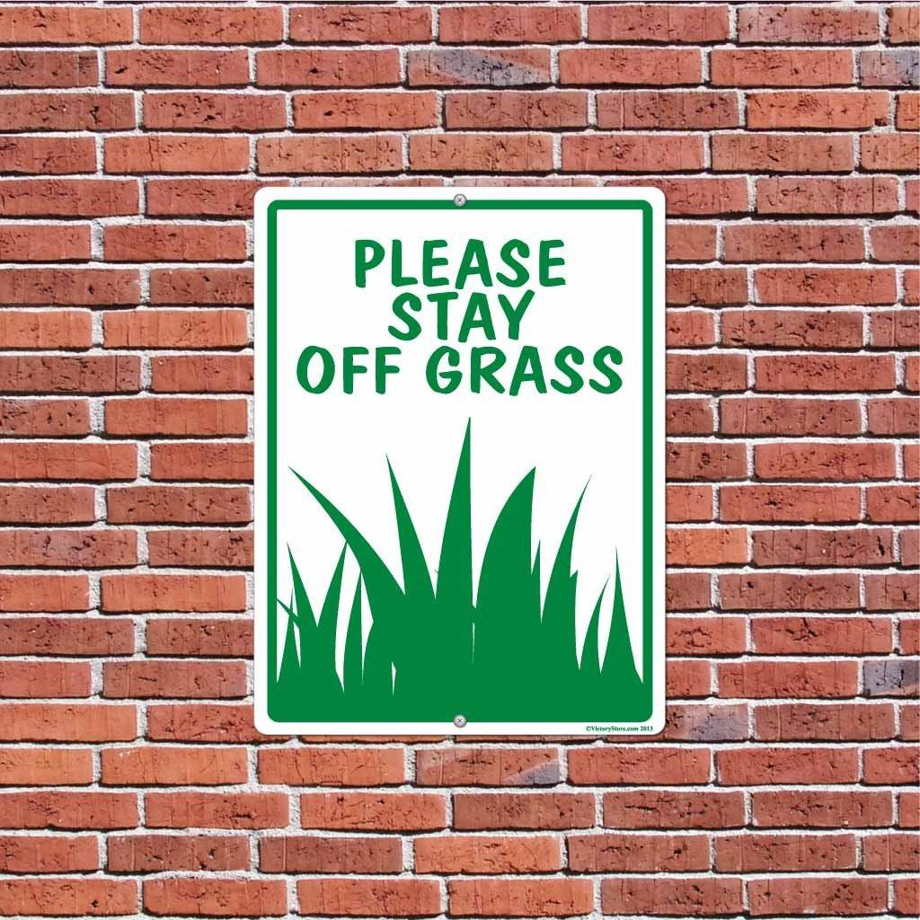 Please Stay off the Grass Sign or Sticker - Image 8