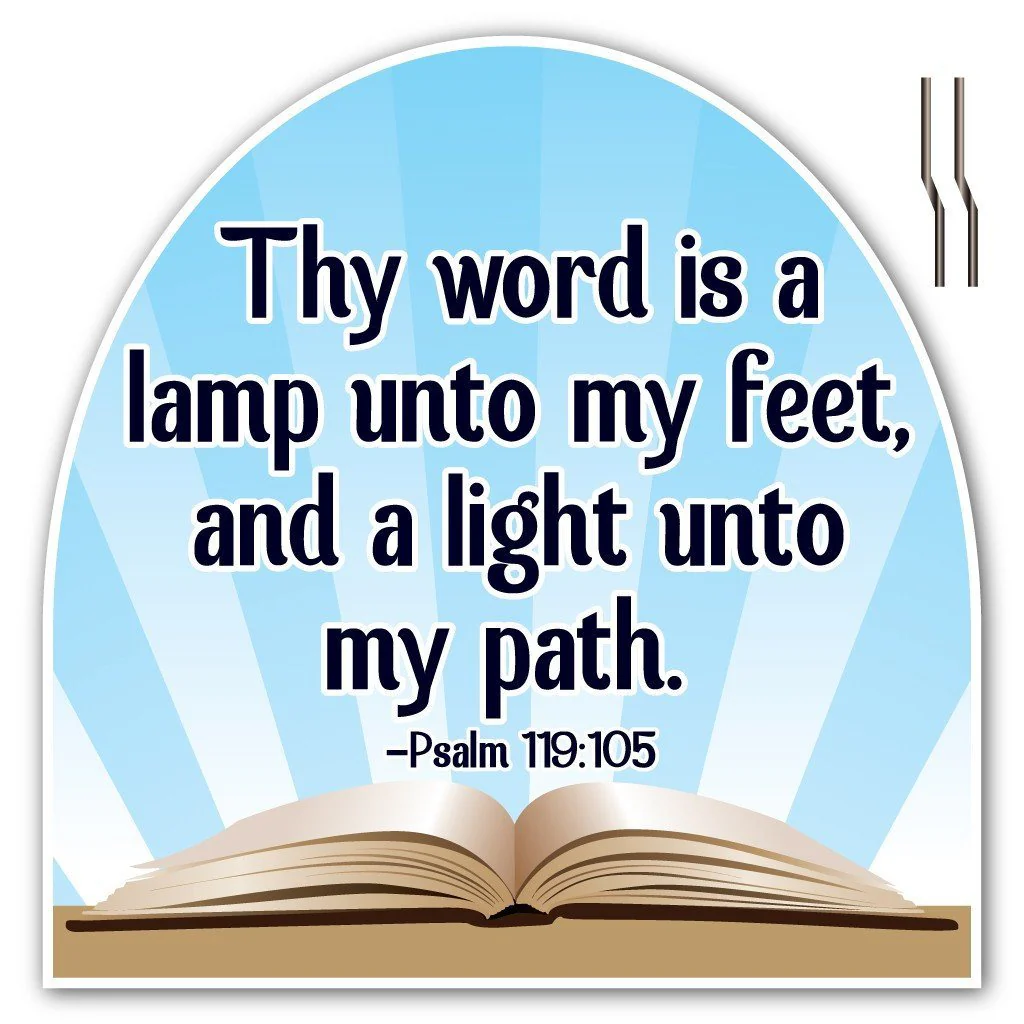 Psalms 119:105 Shaped Yard Sign - Image 2