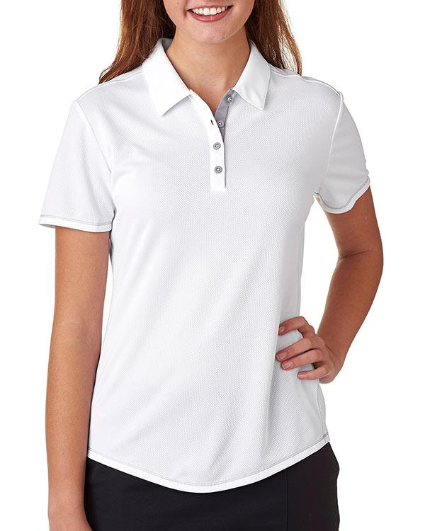 QCR Ladies' adidas Golf climacool® Mesh Color Hit Polo - Image 5
