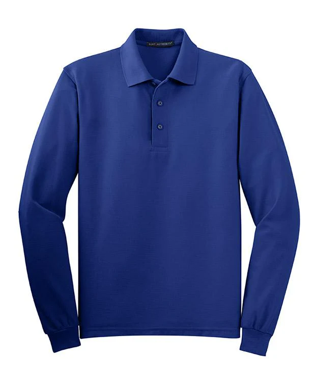 QCR Men's Silk Touch™ Long Sleeve Polo - Image 6