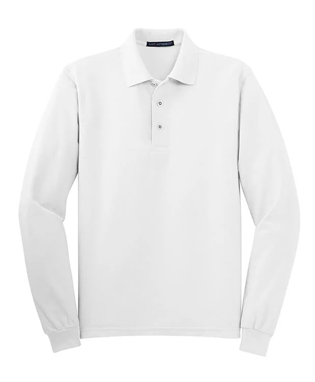 QCR Men's Silk Touch™ Long Sleeve Polo - Image 8