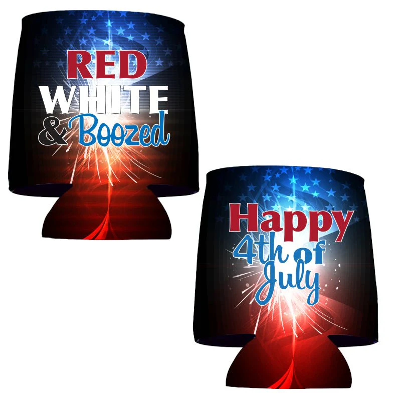 Red White & Boozed Can Coolers Pack - Image 2