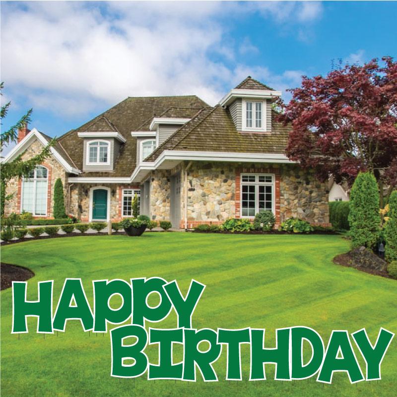 Solid Color 22.75" KG The Last Time Happy Birthday Yard Greeting 13 pc set - Image 6
