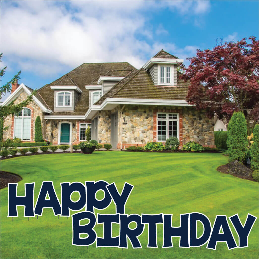 Solid Color 22.75" KG The Last Time Happy Birthday Yard Greeting 13 pc set - Image 8