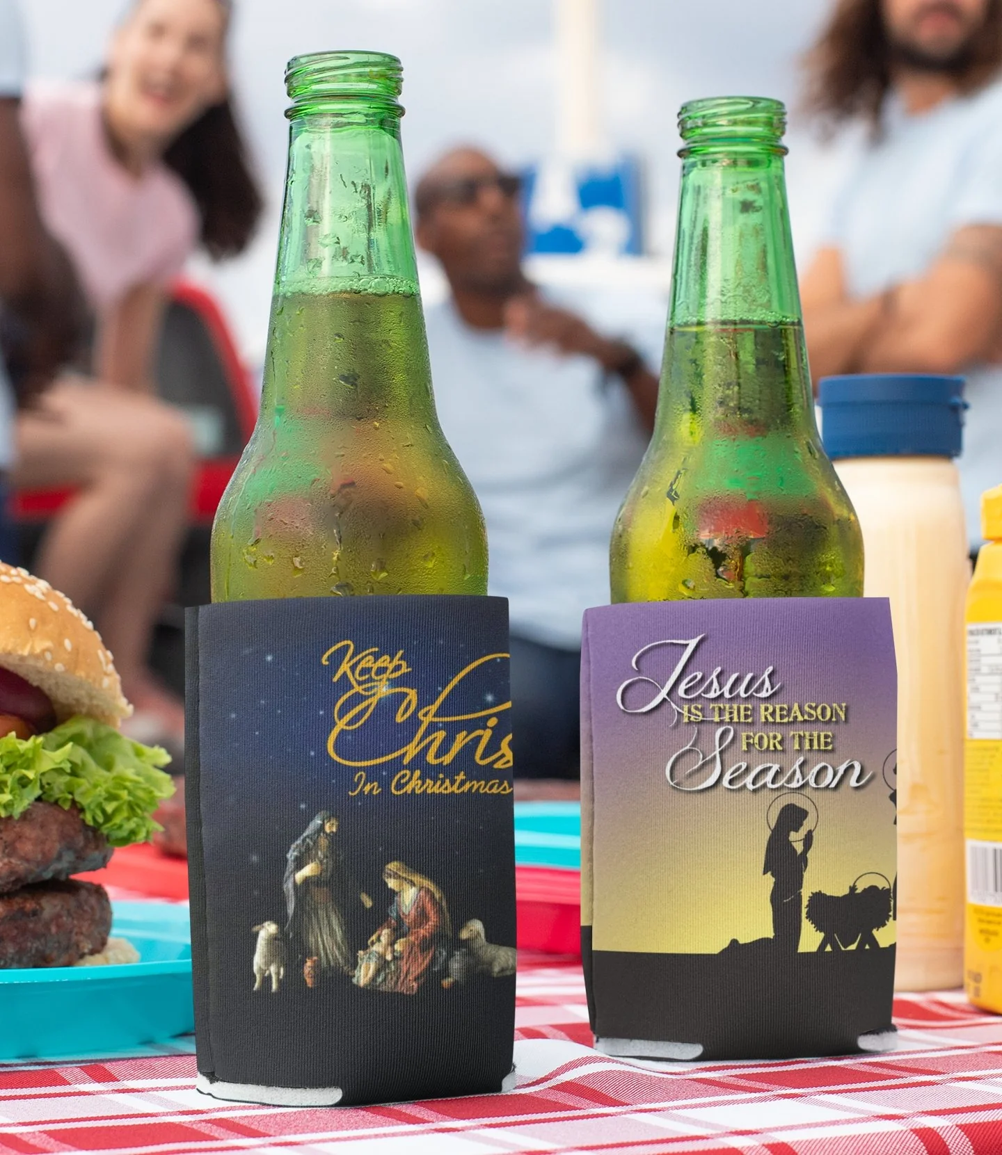 Religious Christmas Can Cooler Set - Image 2