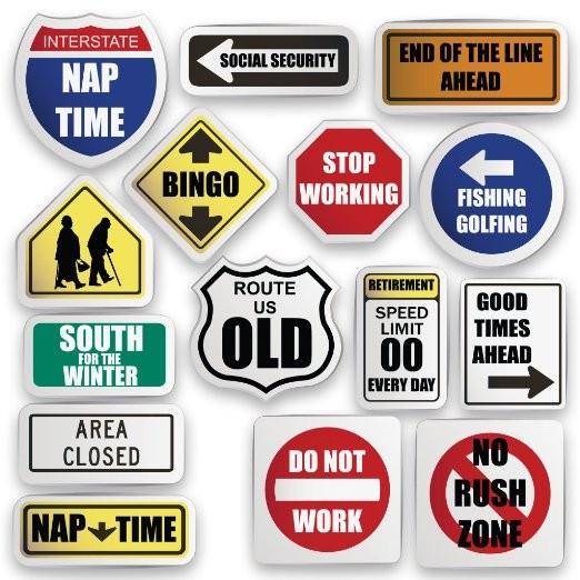 Retirement Road Signs Yard Card Set - Image 4