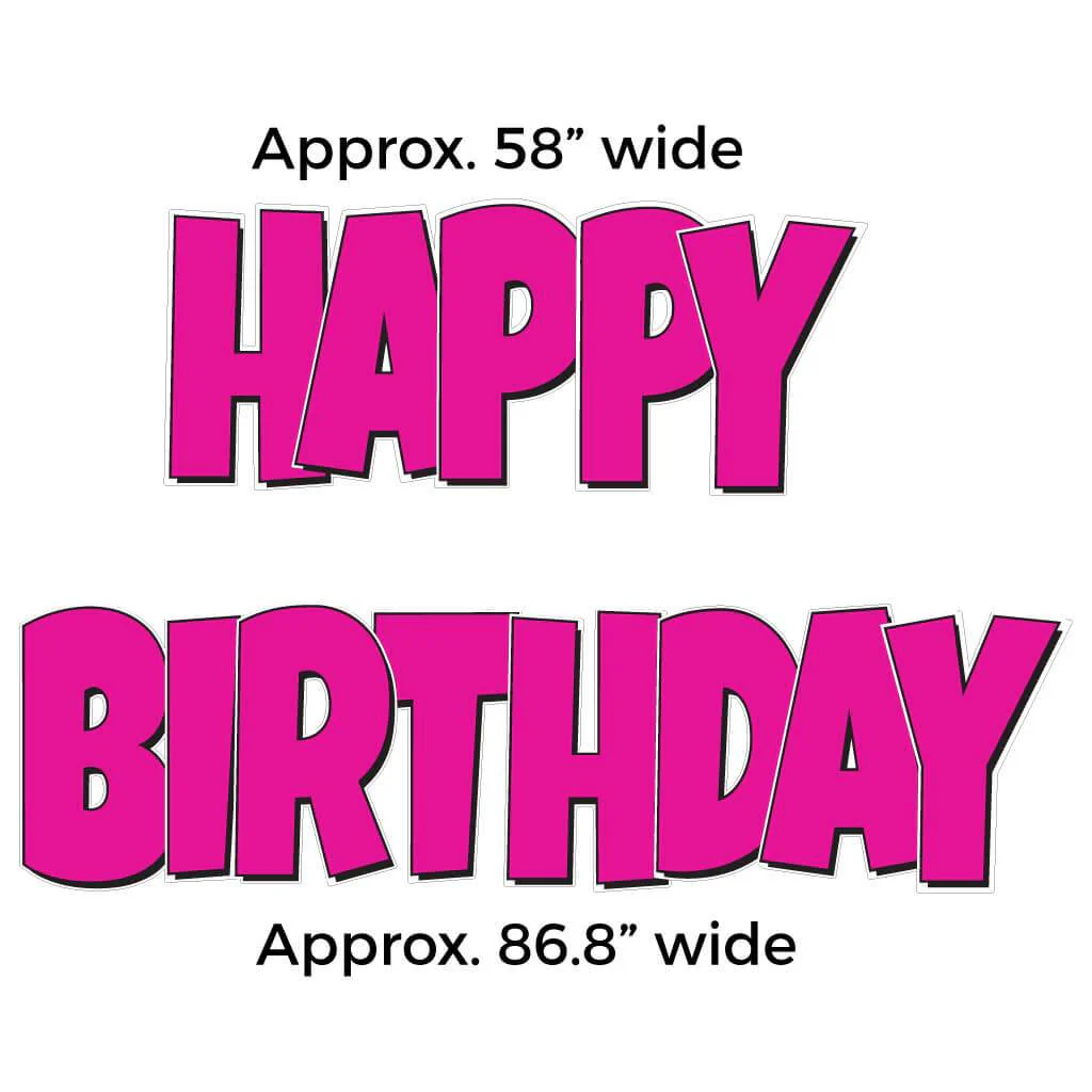 Solid Color Luckiest Guy Happy Birthday Quick Set 5 pc Yard Card - Image 5