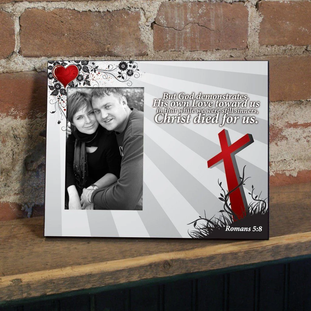 Romans 5:8 Decorative Picture Frame