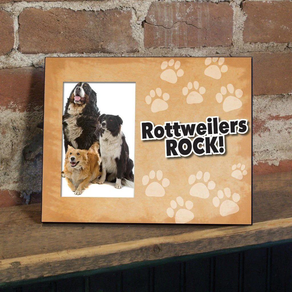 Rottweilers Rock Dog Picture Frame