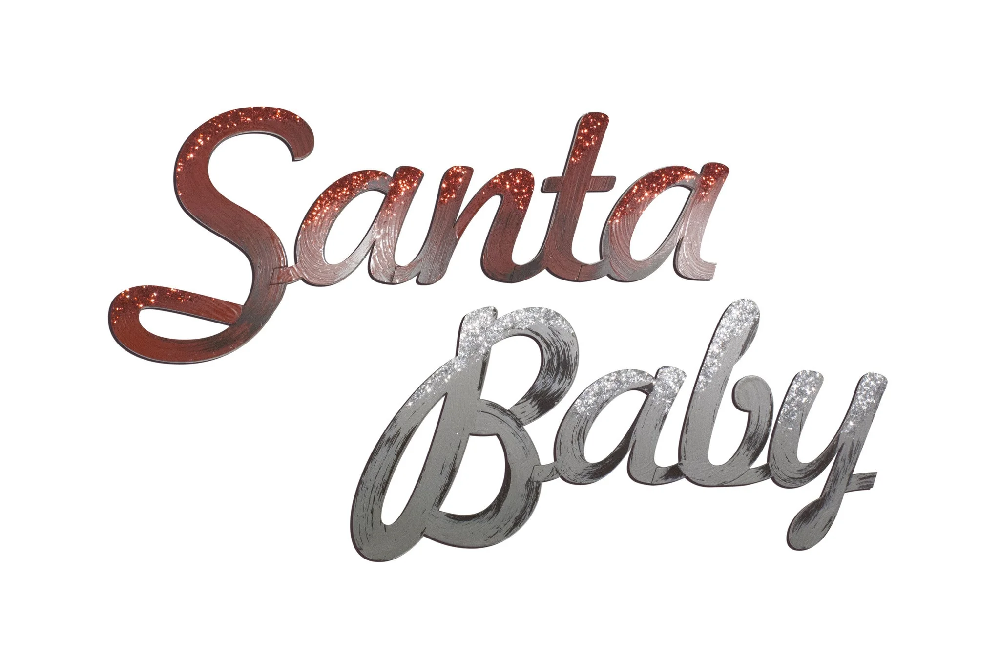 Santa Baby Hand Painted Wall Decoration - Image 2