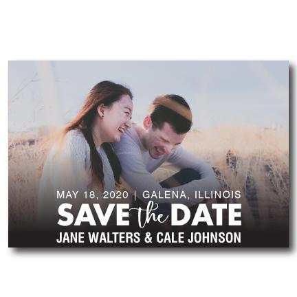 Save the Date Custom Refrigerator Magnet - Image 2