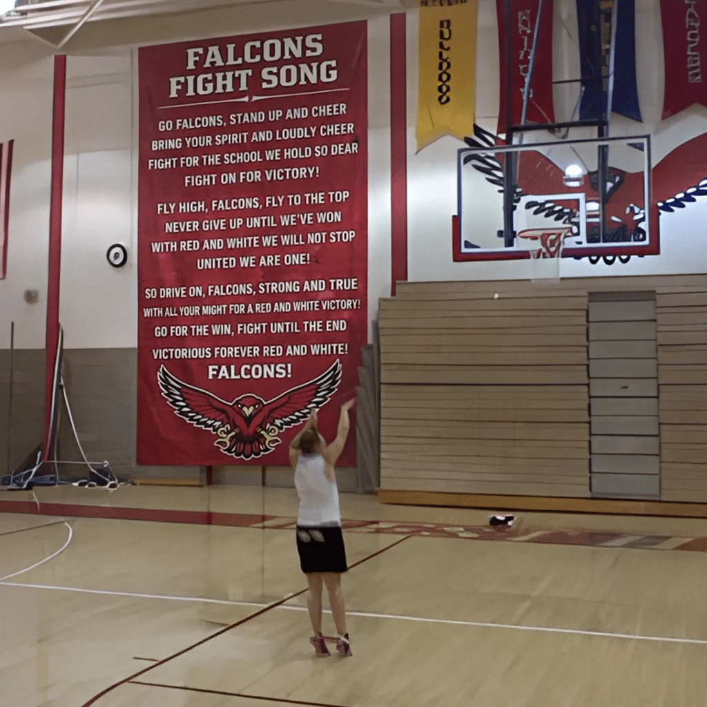 Custom School Fight Song Banner - 8'x20' | Personalized Full-Color Banner with Grommets