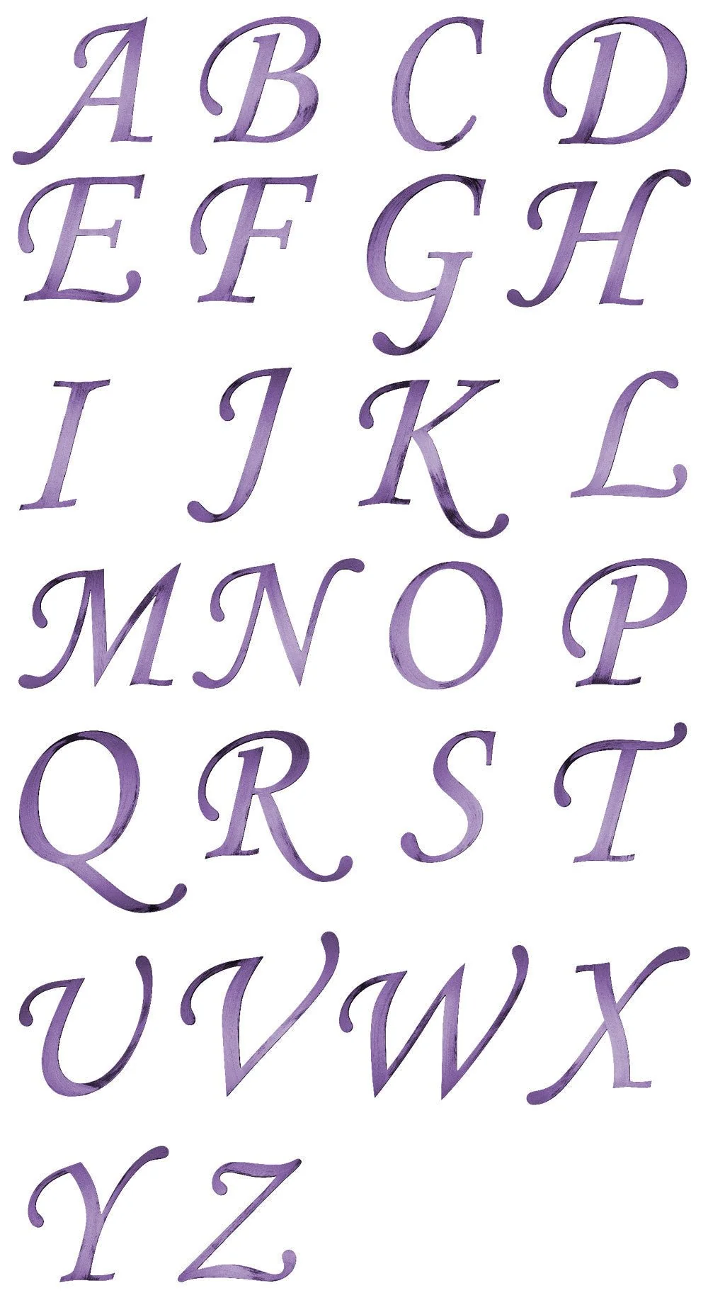 Hand Painted 13" Script Alphabet Letters Wall Decor - Image 12