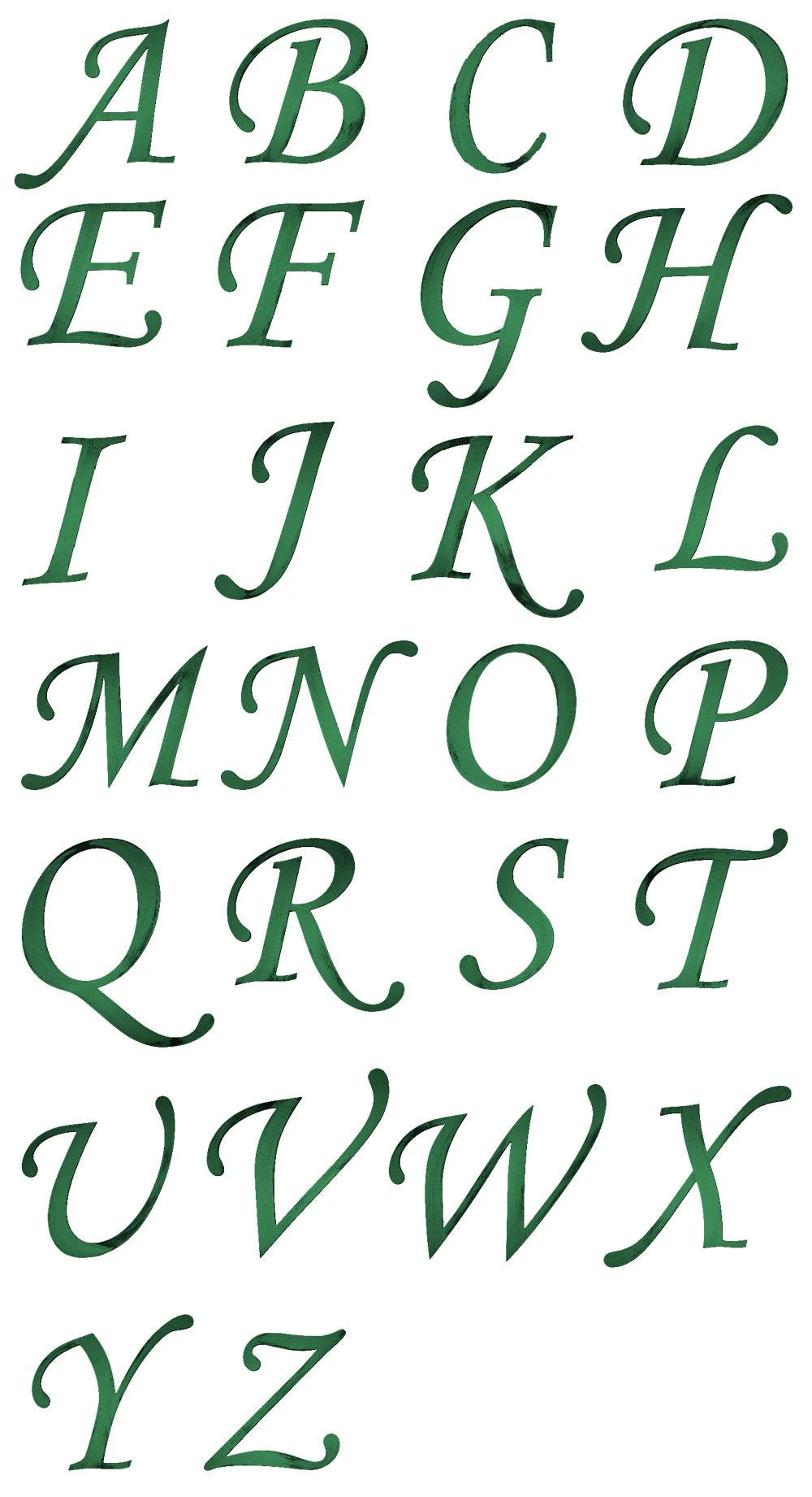 Hand Painted 13" Script Alphabet Letters Wall Decor - Image 6