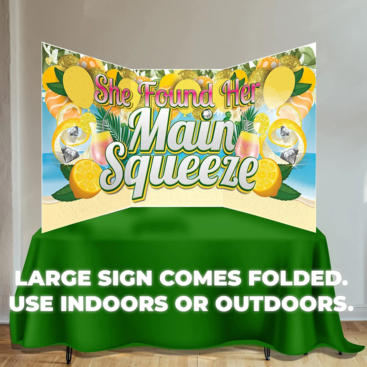 She Found Her Main Squeeze Bachelorette Oversized EZ Yard Cards - Image 5