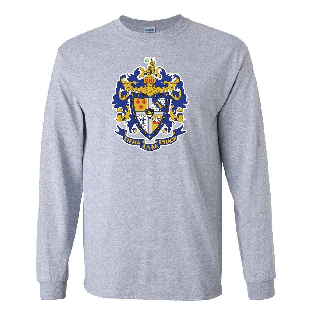 Sigma Alpha Epsilon Coat of Arms Long Sleeve T-Shirt - Image 2