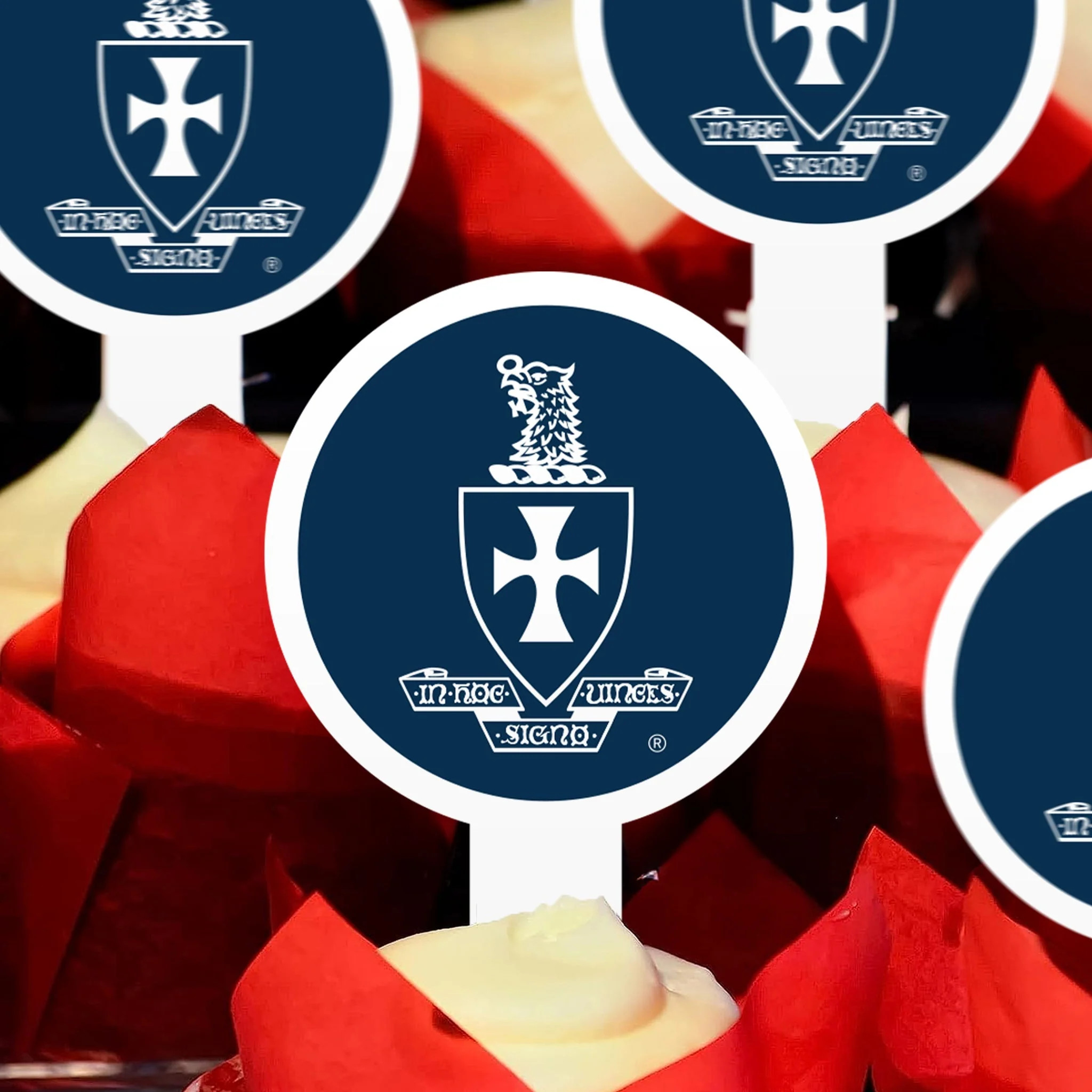 Sigma Chi Cupcake Toppers